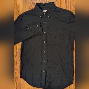 Club Monaco slim fit black button down